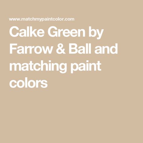 Calke Green by Farrow & Ball and matching paint colors Yellow Ground Farrow And Ball, Babouche Farrow And Ball, Farrow And Ball Inchyra Blue, Inchyra Blue, Spiced Apple Cider, Sherwin Williams Colors, Farrow And Ball Paint, Paint Matching, Farrow And Ball