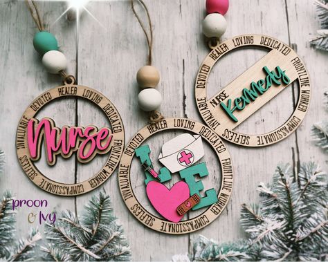 Nurse Ornament, New Nurse Gift, Nurse Ornaments, Usable Gifts, Graduation Ornament, Nurse Appreciation Week, Nurse Design, New Nurse, Nurse Graduation Gift