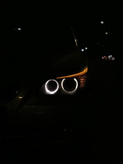 BMW E60 Headlight, Angel Eye E60 M5 Wallpaper, Bmw E60 Wallpapers, Bmw Eyes, Bmw E60 M5, Bmw Angel Eyes, E60 Bmw, M5 E60, Cool Black Wallpaper, Bmw M5 E60