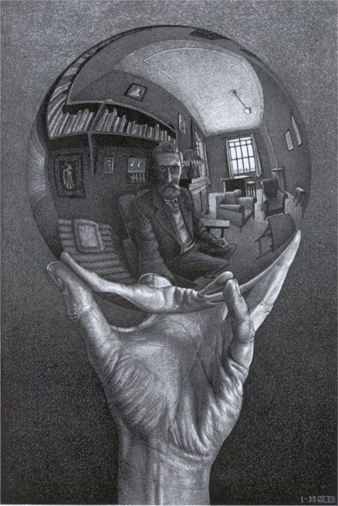 Escher Hands, Mc Escher Art, Illusion Kunst, Escher Art, M C Escher, Reflection Art, Mc Escher, Art Parody, A Level Art