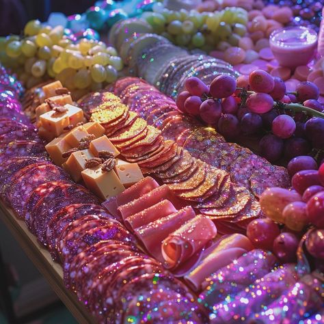 This makes me want to pour edible glitter all over my food on a daily basis 💖 . . . . #aiart #digitalart #aiartcommunity #aiartwork #aiartist #charcuterie #glitter Glitter Food Ideas, Crystal Food, Glitter Food, Edible Glitter, My Food, June 19, 16th Birthday, Food Ideas, Party Ideas