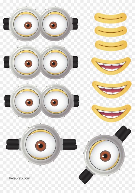 Free Floral Clipart, Christmas Clipart Free Printable, Minion Template, Minion Clipart, Minion Classroom, Cute Christmas Clipart, Minions Eyes, Clock Face Printable, Cupcake Wrappers Printable