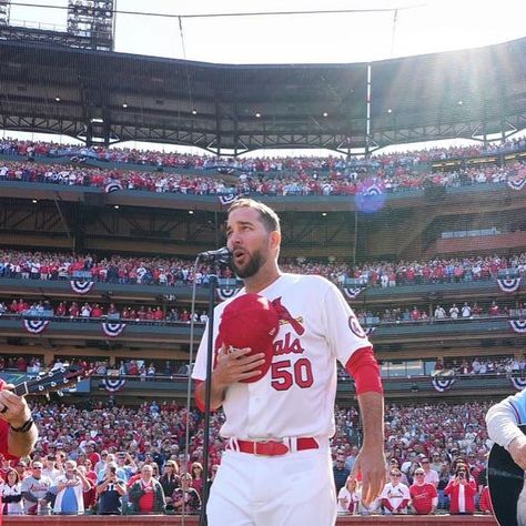 Adam Wainwright, St Louis Cardinals Logo, St Louis Cardinals Painting, Stl Cardinals Baseball, St. Louis Cardinals, Stl Cardinals, Cardinals Baseball, National Anthem, Baseball Fan