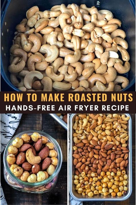 Nut Roast Recipe, Indian Appetizer Recipes, Roasted Nuts Recipe, Snack At Home, Nut Roast, Oven Air Fryer, Air Fryer Oven Recipes, Nut Recipes, How To Roast Hazelnuts