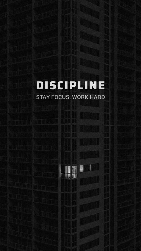 Discipline. Stay focus, work hard Mindset Wallpaper Black, Work Focus Wallpaper Iphone, Discipline Black Wallpaper, Stay Disciplined Wallpaper, Be Disciplined Wallpaper, Motivational Wallpaper Discipline, Best Study Motivation Wallpaper, Stay Hard Wallpaper, Displine Wallpapers