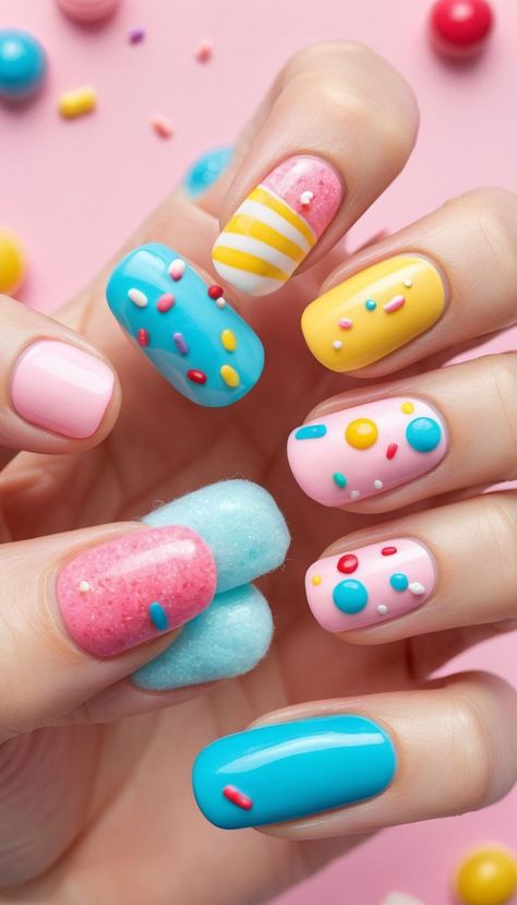 Candy Crush Nails, Trendy Nail Art, Trendy Nails, Art Inspo, Nail Art, Candy, Nails, Art, Nail Arts