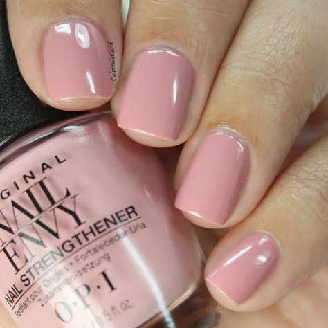 OPI Nail Envy, Strength + Color Hawaiian Orchid, Opi Nail Envy, Pedicure Manicure, Nail Style, Nail Envy, Pink Nail Polish, Polish Colors, Colorful Nail Designs, Acrylic Gel