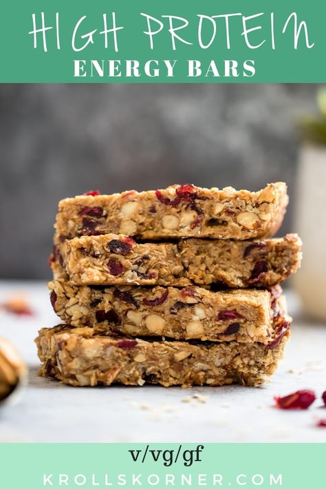 Healthy High Protein Granola Bars, High Protein Vegan Bars, Healthy Vegan Protein Bars, High Protein Bars Recipe, Nature Valley Protein Bars Recipe, High Fiber Protein Bars, High Protein Granola Bars Homemade, Healthy Breakfast Bars Recipes Protein, High Protein Snack Bars