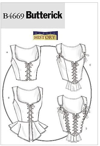 Corset Sewing Pattern, Corset Costumes, Costume Sewing Patterns, Corset Pattern, Boned Corsets, Butterick Pattern, Butterick Sewing Pattern, Costume Patterns, Pattern Brands