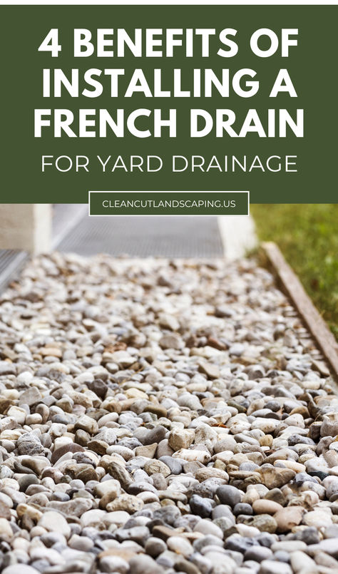 A professionally designed French drain system showcasing landscaping and grading, highlighting its role in stormwater management and wet basement prevention. Backyard Flooding Solutions, Yard Drainage Solutions, Foundation Waterproofing, Foundation Drainage, French Drain Installation, French Drains, Drainage Ditch, Yard Drainage, Stormwater Management