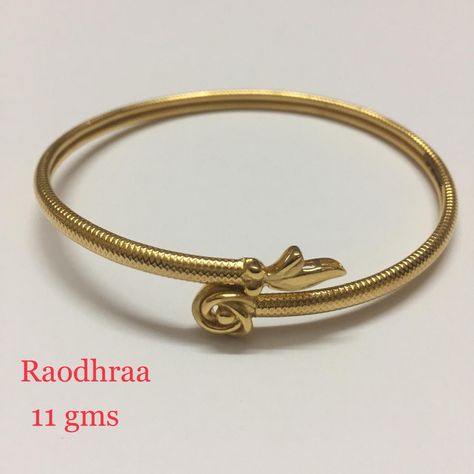 Gold Kappu Designs For Women, Noya Design Gold, Kada Designs Gold For Women Antique, Shakha Design, Bangals Design In Gold, Kada Bracelet Gold For Women, Gold Kada Design For Women, Kada Design, Simple Gold Bangle