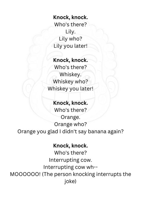 Knock Knock Jokes Funny, Knock Knock Jokes For Kids, Funny Knock Knock Jokes, Best Dad Jokes, Jokes For Teens, Teen Stuff, Funny Poems, Terrible Jokes, Am I Wrong