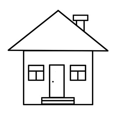 Learn how easy to draw House cartoon step by step drawing tutorials House Line Drawing, White House Drawing, Simple House Drawing, House Drawing For Kids, Simple Line Drawing, Drawing Software, House Cartoon, Children Sketch, Cartoon House