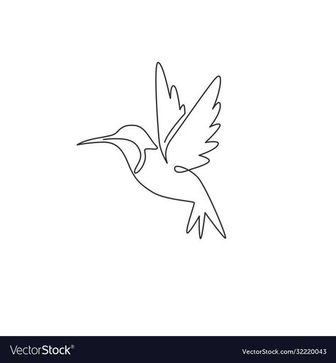 Continuous Line Hummingbird, One Line Hummingbird Tattoo, One Line Drawing Bird, Single Line Hummingbird Tattoo, Hummingbird Tattoo Line, Hummingbird Line Art, One Line Hummingbird, Line Art Hummingbird, Hummingbird Line Drawing