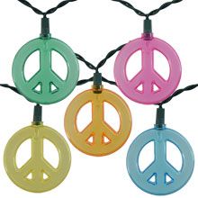 Multicolor Peace Sign Novelty Light Set Peace Sign Party, Hang From Ceiling Decor, Hipster Christmas, Tie Dye Tapestry, Grateful Dead Dancing Bears, Nag Champa Incense, Peace Sign Art, Hippie Shop, Give Peace A Chance