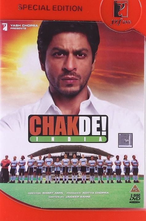 Chak De India, Kabir Khan, Best Bollywood Movies, Hockey Posters, Yash Raj Films, Women's Hockey, Bollywood Posters, Sports Movie, Film Stars