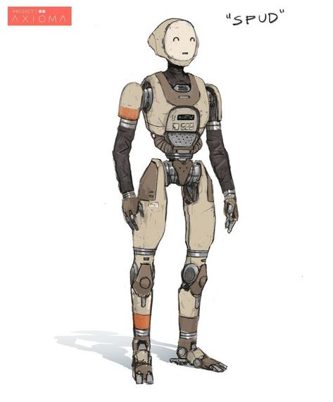 Robot Mechanics, Robot Design Sketch, Cyborgs Art, Ghost In The Machine, Humanoid Robot, Robot Illustration, Star Wars Droids, Cyberpunk Character, Spaceship Design