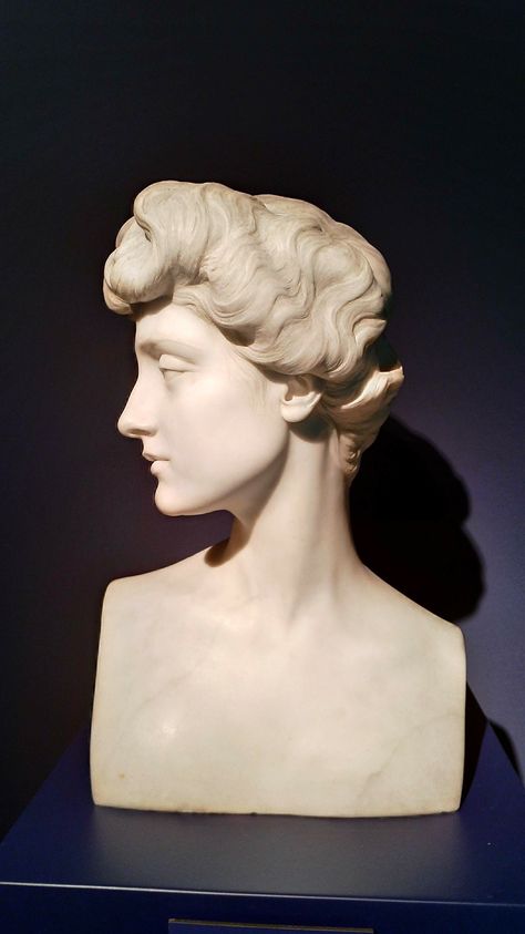 Lyda Borelli - Pietro Canonica 1920 Head Bust Reference, Side Profile Sculpture, Marble Sculpture Aesthetic, Cast Reference, Art Deco Study, Pietro Canonica, Decadent Movement, Sculpture Reference, Sculpture Drawing