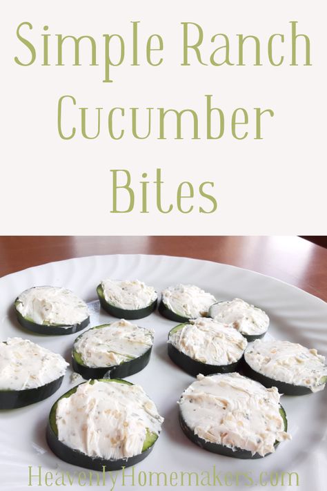 This Simple Ranch Cucumber Bites recipe is a perfect way to enjoy all the fresh garden cucumbers we enjoy in the summertime! Cucumber Ranch Seasoning, Ranch Cucumbers, Healthy Eating Family, Ranch Appetizers, Snacks Board, Cucumber Bites Appetizers, Cucumber Dip Recipe, Summer Snack Recipes, Garden Cucumbers