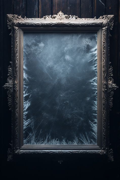 Evil Mirror Aesthetic, Fantasy Mirror Aesthetic, Fantasy Mirror Art, Mirror Maze Art, Gothic Mirror Aesthetic, Scrying Mirror Aesthetic, Magic Mirror Art, Hall Of Mirrors Aesthetic, Dark Mirror Aesthetic