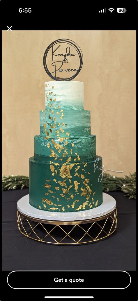 Teal And Rose Gold Wedding, Teal Gold Wedding, Teal And Rose Gold, Rose Gold Wedding Cake, Rose Gold Wedding Cakes, Gold Wedding Cake, Teal And Gold, Rose Gold Wedding, Gold Wedding