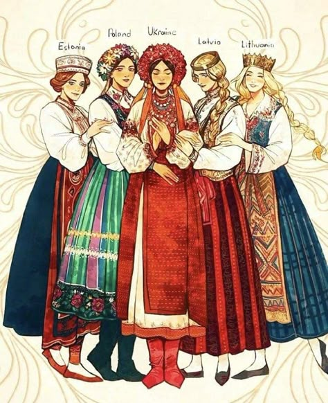 Russian Traditional Dress, Slavic Clothing, Slavic Paganism, Russian Clothing, Slavic Folklore, Russian Culture, Ukrainian Art, 캐릭터 드로잉, Russian Folk