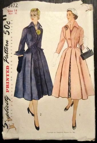 1950s Sewing Patterns, Vintage Vogue Sewing Patterns, Patron Vintage, Vestidos Retro, Vintage Dress Patterns, Vogue Sewing, Vogue Sewing Patterns, Couture Vintage, Coat Patterns