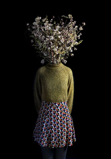 While we adored Miguel Vallinas' photographic series of people with animal heads, there is something I love so much about his latest series Roots. In place of human heads, the Madrid-based photographer has paired fashionably clothed bodies with botanical bouquets - each representing the stem Emotive Photography, Personal Identity, Conceptual Photography, Gcse Art, Ap Art, Human Connection, The Roots, Human Nature, Surreal Art