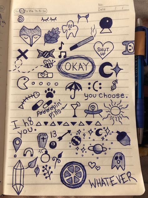 Illusion Tattoos, Optical Illusion Tattoos, Notebook Drawing, Hand Doodles, Arte Grunge, Cute Easy Doodles, Indie Drawings, Doodle Art Journals, Doodle Art Drawing