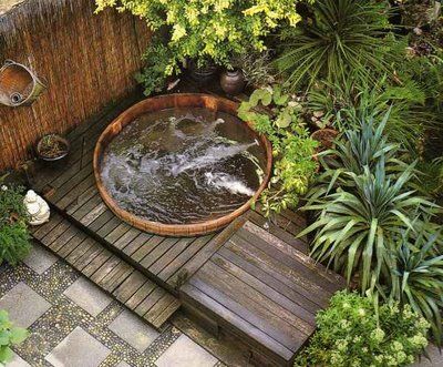 Whirlpool Deck, Hot Tub Landscaping, Outdoor Hot Tub, Cedar Hot Tub, Outdoor Bathtub, Hot Tub Deck, Hot Tub Garden, Hot Tub Backyard, Outdoor Spa