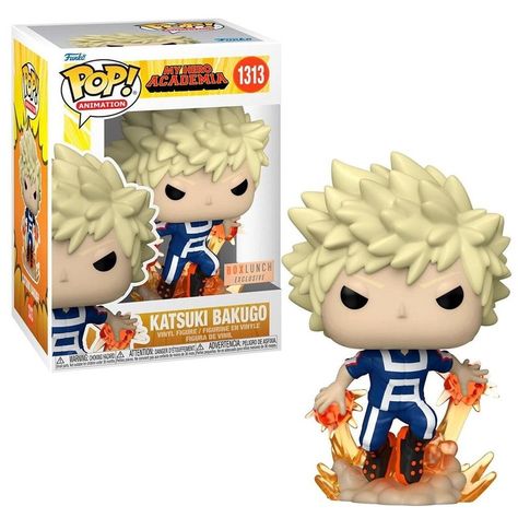 The **Funko Pop! Animation: My Hero Academia - Katsuki Bakugo Exclusive Vinyl Figure** is a dynamic and must-have collectible for fans of the popular anime series "My Hero Academia." This exclusive figure features Katsuki Bakugo, one of the main characters known for his explosive personality and powerful Quirk, "Explosion." Standing approximately 3.75 inches tall, this vinyl figure captures Bakugo in an action-packed pose, showcasing his hero costume and fierce expression. The detailed design hi Bakugo Merch, My Hero Academia Katsuki Bakugo, Best Funko Pop, My Hero Academia Merchandise, Funko Pop Dolls, Funk Pop, Funko Pop Collection, Pop Dolls, Pop Disney