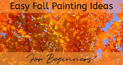 Fall Acrylic Painting Ideas On Canvas, Fall Pictures To Paint, November Painting Ideas, Fall Easy Painting Ideas, Diy Fall Paintings, Fall Canvas Painting Ideas Easy Diy, Autumn Painting Ideas Easy, Easy Fall Paintings For Beginners, Autumn Painting Ideas