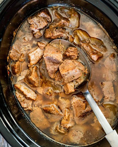 These Crockpot Pork Carnitas are full of incredible flavor and so easy to make. They are super versatile and perfect for tacos or burritos! #carnitas #porkcarnitas #crockpotcarnitas #recipe Pork Shoulder Roast Crock Pot, Crockpot Pork Carnitas, Pork Carnitas Recipe, Tender Meat, Carnitas Recipe, Pork Shoulder Roast, Crockpot Roast, Pork Carnitas, Crockpot Pork