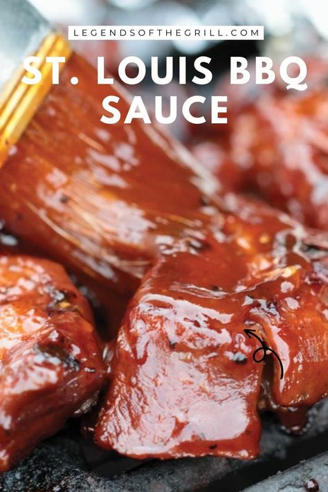 Types Of Bbq Sauce, St Louis Bbq Sauce Recipes, Kansas City Bbq Sauce Recipe, Best Bbq Sauce Recipe, Bbq Meats, Slow Cooked Ribs, Barbecue Sauce Recipe, Homemade Bbq Sauce Recipe, Barbecue Sauce Recipes