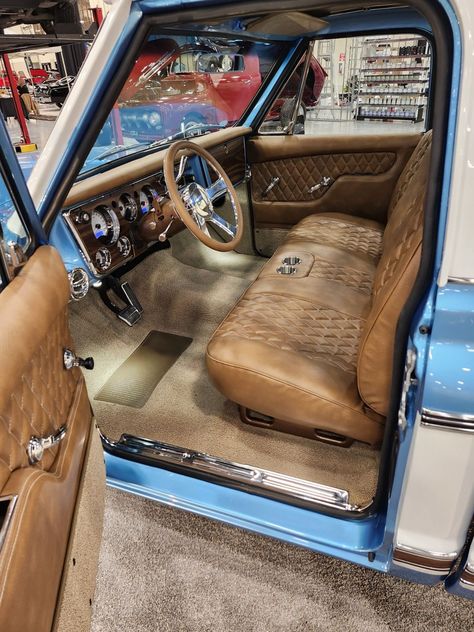 Old Truck, Truck Interior, Old Trucks, Chevy Trucks, Car Interior, Chevy, Car Seats, Classic Cars, Trucks