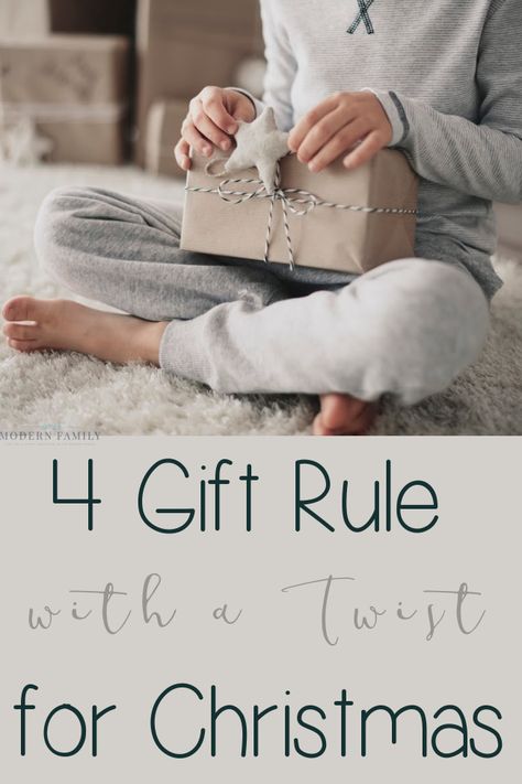 Gift Rule For Christmas, 4 Gift Rule, Easy Homemade Christmas Gifts, Meaningful Christmas Gifts, Rules For Kids, Christmas Background Images, Meaningful Christmas, Family Inspiration, 4 Images