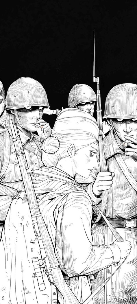 Soldier Drawing, Ww2 Soldiers, Anime Military, Historical Art, 판타지 아트, Military Art, 영감을 주는 캐릭터, Dieselpunk, Art Reference Poses