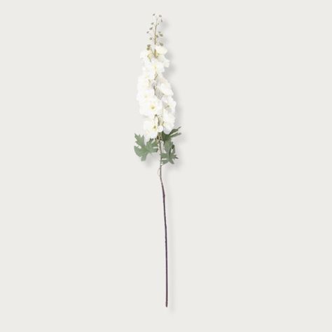 Wow! This 36" delphinium stem is just fabulous! Arrange it on its own or elevate it further by arranging it with other floral stems. Details: Faux Floral Stem Dimensions: 37"L Color: White White Delphinium, Delphinium, All The Way, Color White, Floral, White, Color