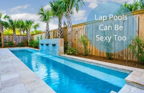 Swimming Pools Backyard Landscape, Lap Pools Backyard, Lap Pool Designs, Backyard Pool Design, Pools For Small Yards, Small Swimming Pools, Small Pool Design, Modern Pools, Small Pools