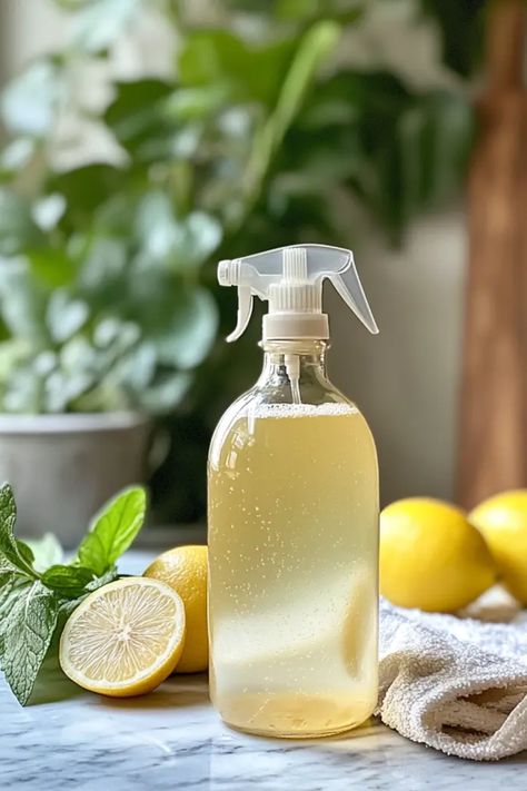 Tired of harsh chemicals in your cleaning supplies? Discover how to make your own Natural All-Purpose Cleaner with simple ingredients you probably already have at home! This easy DIY recipe uses vinegar and essential oils to effectively clean and freshen up any space. Perfect for kitchens, bathrooms, and beyond, this cleaner is safe for your family and the environment. Plus, it's an affordable way to keep your home sparkling clean. Say goodbye to store-bought cleaners and hello to a more natural approach! All Purpose Cleaner Diy Essential Oils, Diy House Cleaning Products, Diy Pledge Cleaner, Diy Vinegar Cleaner Sprays, Diy Multi Purpose Cleaner, Homemade Pledge Cleaner, Diy All Purpose Cleaner Vinegar, Non Toxic All Purpose Cleaner Diy, Vinegar Dawn Cleaner Recipe