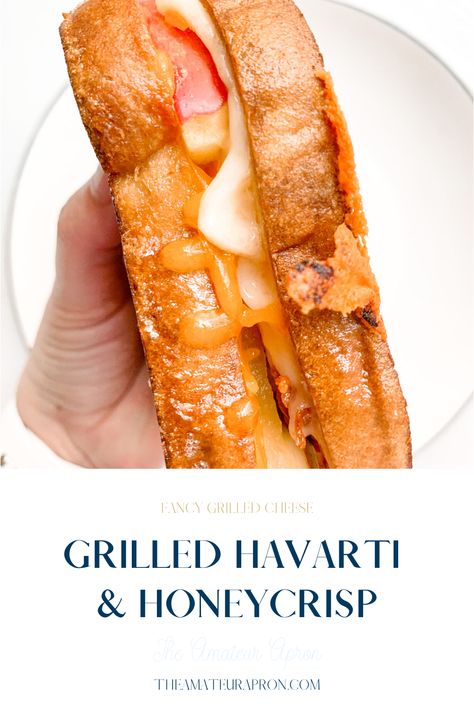 Gluten Free Grilled Cheese, Gluten Free Sandwich, Fancy Grilled Cheese, Honeycrisp Apple, Gluten Free Sandwiches, Cheese Wrap, Havarti, Grilled Cheese Recipes, Honeycrisp Apples