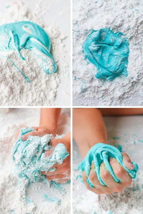 Make Marshmallow Fluff, Flour Slime, Recipes Using Marshmallows, Marshmallow Slime, Fluff Slime, Playdough Slime, Edible Slime Recipe, Quarantine Activities, Edible Slime