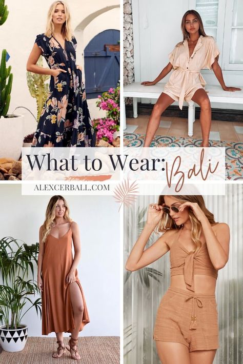 When is Rainy Season in Bali + The Best Time To Visit Bali Bali Style Fashion Outfits, Bali Inspired Outfit, Bali Wear Outfits, Bali Airport Outfit, Clothes To Wear In Bali, Bali Looks For Women, How To Dress In Bali, Bali Shopping Clothes, Bali Packing List Woman