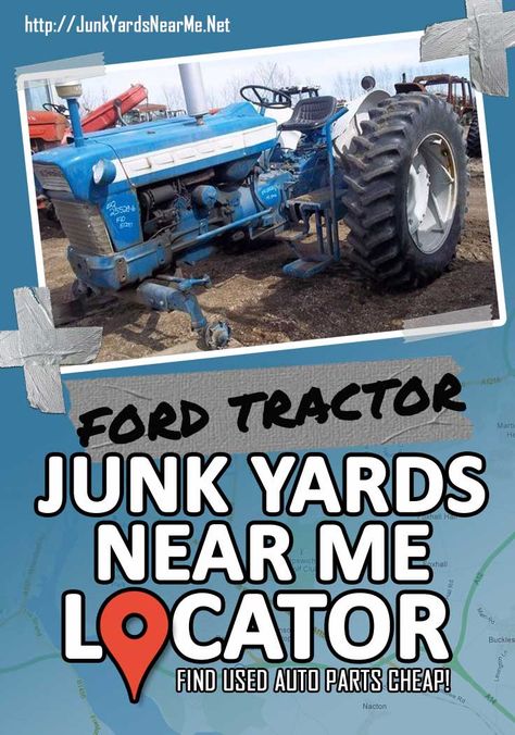 Need parts for the ol' 7610 or other Ford Tractor. Get'em at the salvage: https://junkyardsnearme.net/ford-tractor-salvage-yards-near-me/ Ford Tractors For Sale, Used Tractors For Sale, 8n Ford Tractor, Site Maps, Cub Cadet Tractors, Old Bronco, Tractor Cabs, Tractor Idea, Tractor Accessories