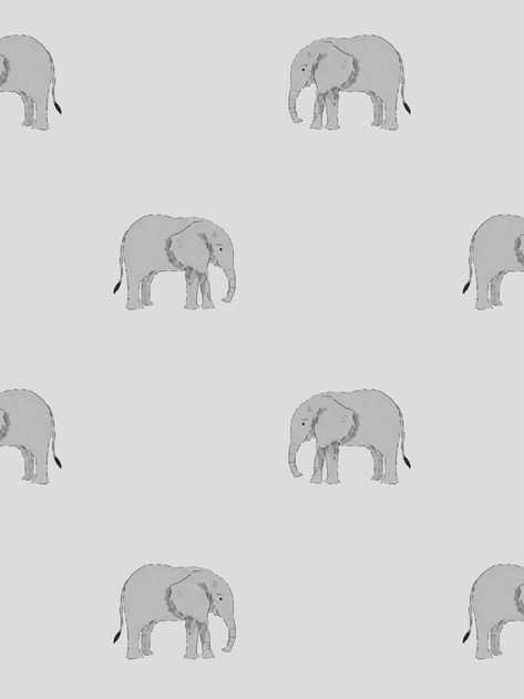 Elephant Wallpaper, Safari Design, Sophie Allport, Animal Print Wallpaper, How To Hang Wallpaper, Embossed Wallpaper, Grey Elephant, Elephant Design, Stunning Wallpapers