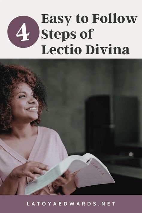 Are you ready to experience scripture in a whole new way? Learn the 4 steps to Lectio Divina and how to study the bible - without having to feel bored or like you aren't sure what to do. Plus, tips about how this bible study method is great for beginners and a way to include prayer in your quiet time with God. Visio Divina, Quiet Time With God, Bible Study Method, Contemplative Prayer, Study Method, Study The Bible, Time With God, How To Study, Connecting With God