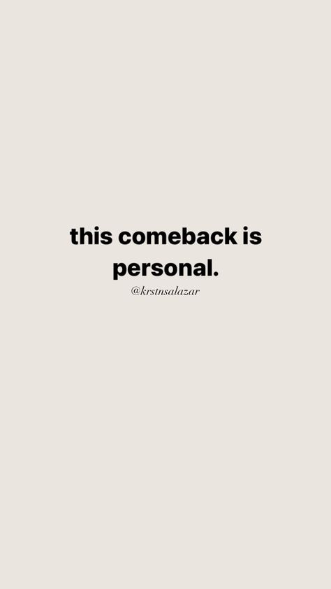 The Comeback Is Personal, Quit Quotes, Dont Quit Quotes, 2024 Lifestyle, Quitting Quotes, The Comeback, Good Instagram Captions, Instagram Captions, Vision Board