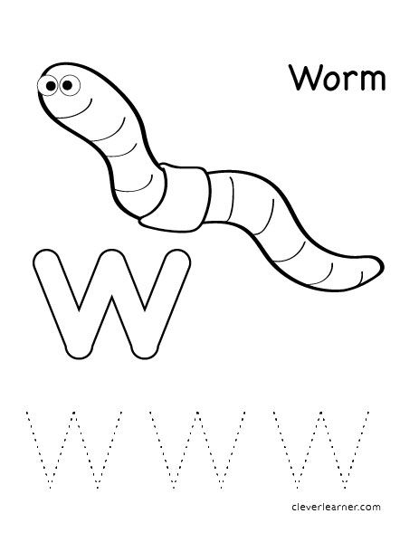 W is for worm letter worksheets for preschool W Preschool Crafts, W Crafts For Preschool, W Worksheets For Preschool, Worm Life Cycle, W Is For Craft, W For Worm Craft, Worm Activities For Kindergarten, Letter W Worksheets For Preschool, Letter W Preschool