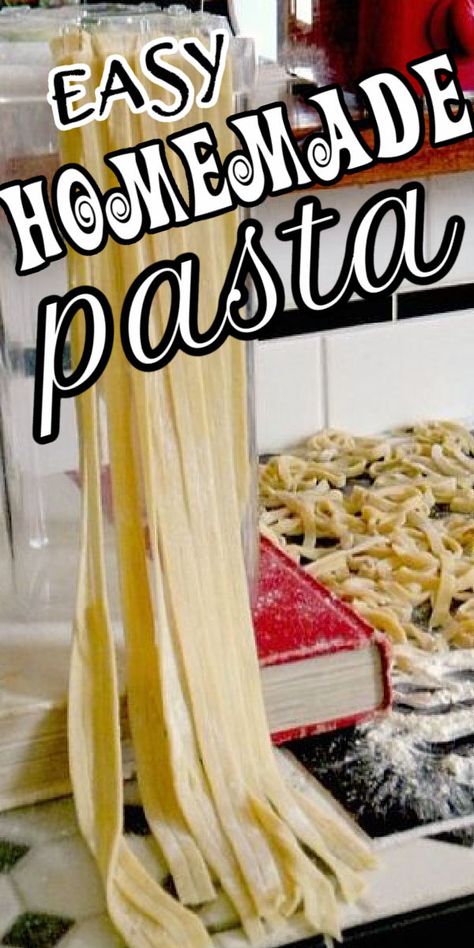 Easy 4 ingredient pasta recipe that you'll love making! Delicate homemade noodles have a flavor that no commercial pasta can touch! Easy beginner recipe!  #pasta #homemade #recipes #fresh #easy Best Homemade Pasta, Homemade Pasta Dough Recipe, Making Noodles, Pasta Dough Recipe, Easy Homemade Pasta, Homemade Pasta Dough, Pasta Homemade, Pasta Dough Recipes, Homemade Pasta Recipe