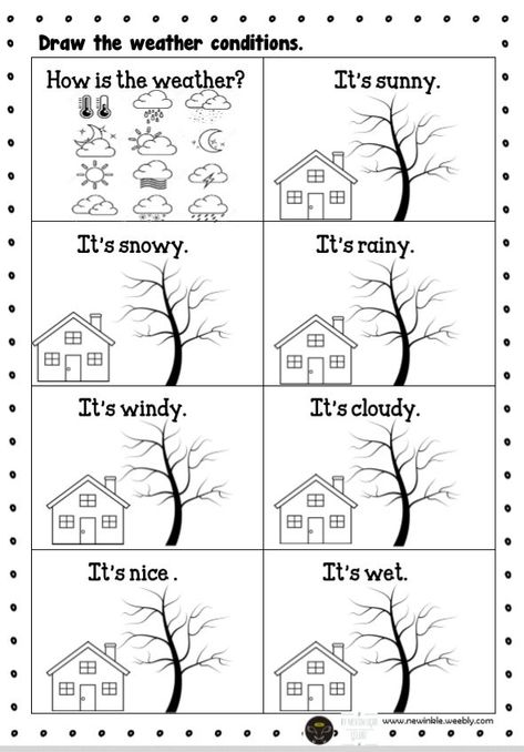 Ingles Kids, Weather Worksheets, Weather Vocabulary, Teach English To Kids, Weather Words, Class Dojo, Weather Theme, English Activities For Kids, English Games